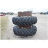 Image 2 : Goodyear 18.4x38 snap on duals, Unverferth rims