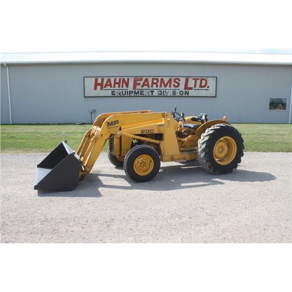 MF 20C 2wd industrial tractor, loader, 6' bucket