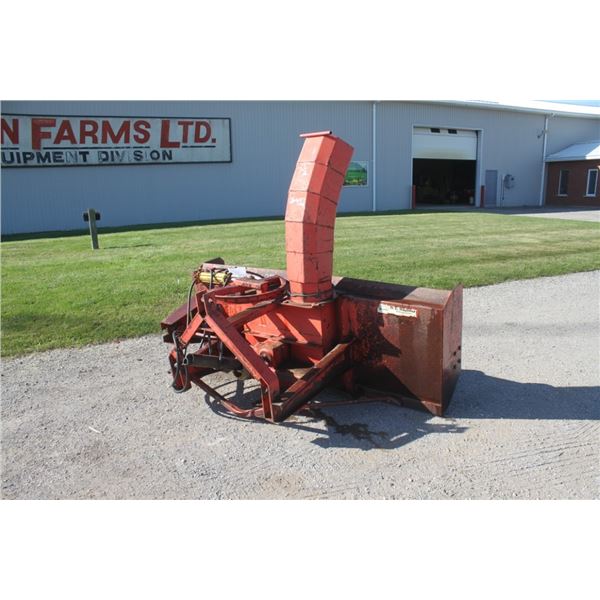 Hagedorn 7' single auger snow blower, hydraulic turn