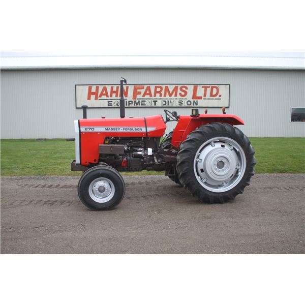 MF 270 2wd tractor, 2894 hours, made in England