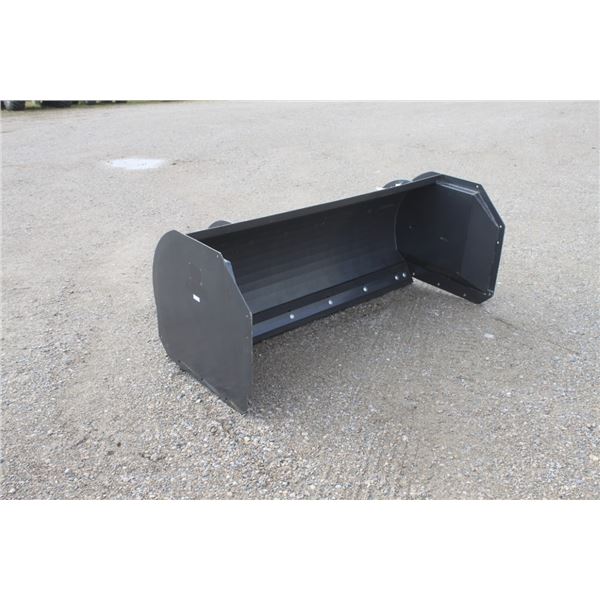 6' snow pusher, skidsteer coupler
