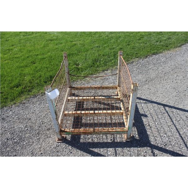 steel basket, 40" w x 34"d x 29" high