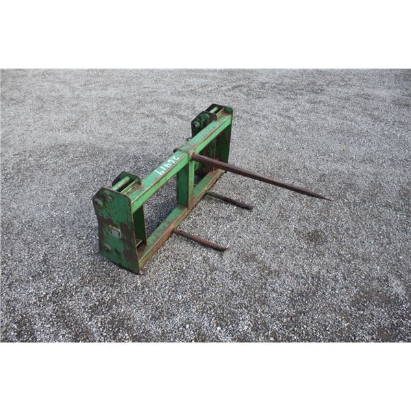 JD single prong bale spear, JD 600 series hook up