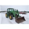 Image 4 : JD 6200 4wd tractor, cab, air, 640 SL loader