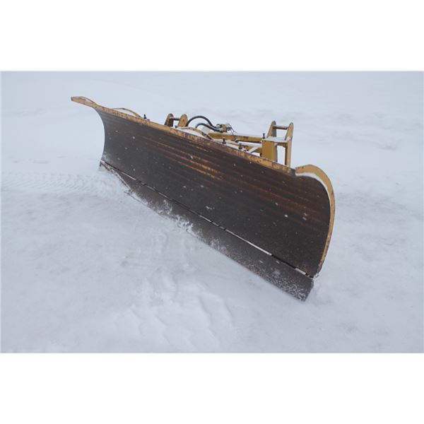 HLA 9' snowblade, JD 640 coupler, hydraulic angle