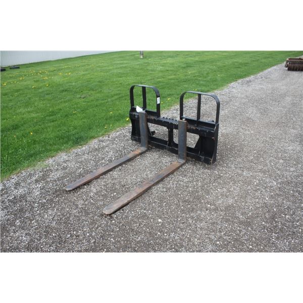HLA 4200 lb pallet forks, Euro coupler, 48" tines