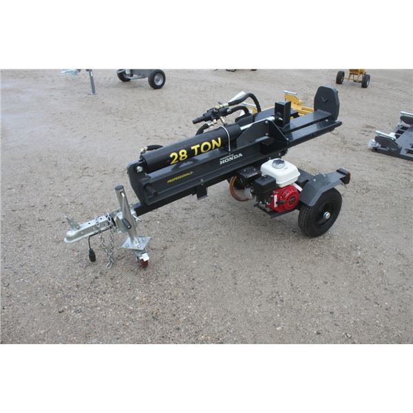 trailer mounted 28T delux wood splitter