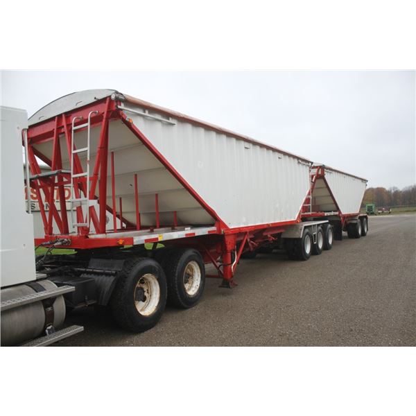 2011 Lode King 5 axle B train hopper bottom trailer