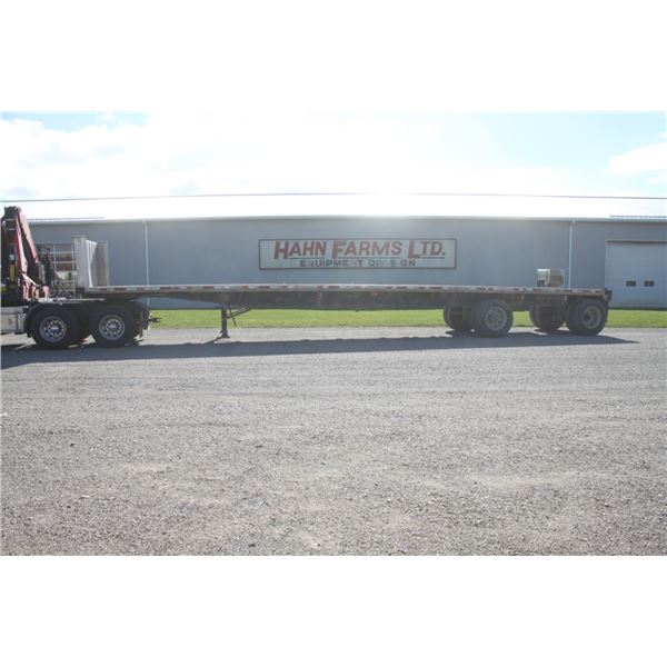 2008 48' aluminum tandem axle flat trailer