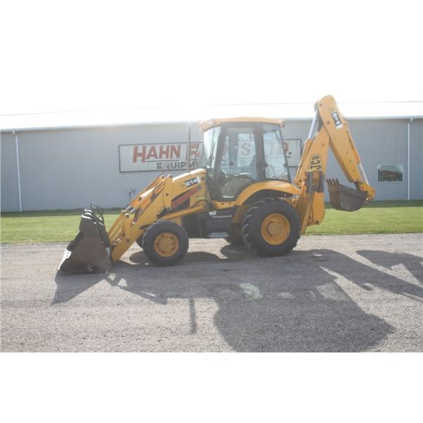 2004 JCB 214 4wd backhoe, cab, 4 in 1 front bucket