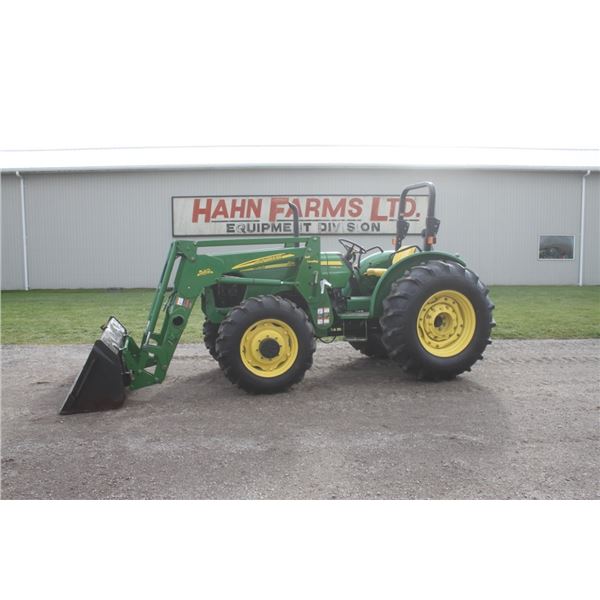 JD 5525 4wd tractor, rops, 542 SL loader, 6691 hours