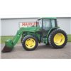 Image 1 : JD 6400 4wd tractor, cab, air, 640 loader, 8324 hours