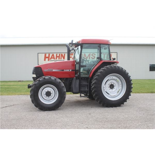 CIH MX110 4wd tractor, cab, air, 6800 hours
