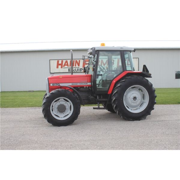 MF 6170 4wd tractor, cab, air, dynashift, 4317 hours