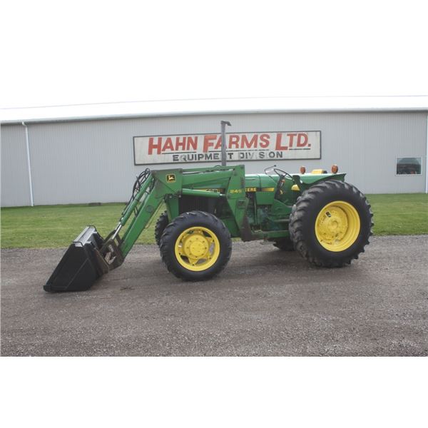 JD 2555 4wd tractor, 245 SL loader, made in Germany