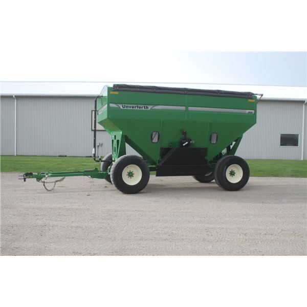 Unverferth 530 550 bu gravity wagon, tarp, brakes
