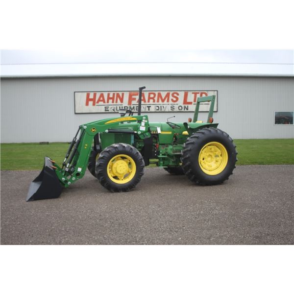 JD 2550 4wd tractor, rops, New X3 loader, 9309 hours