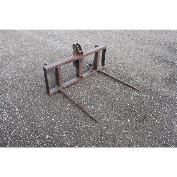 HLA 2 prong bale spear, Euro coupler