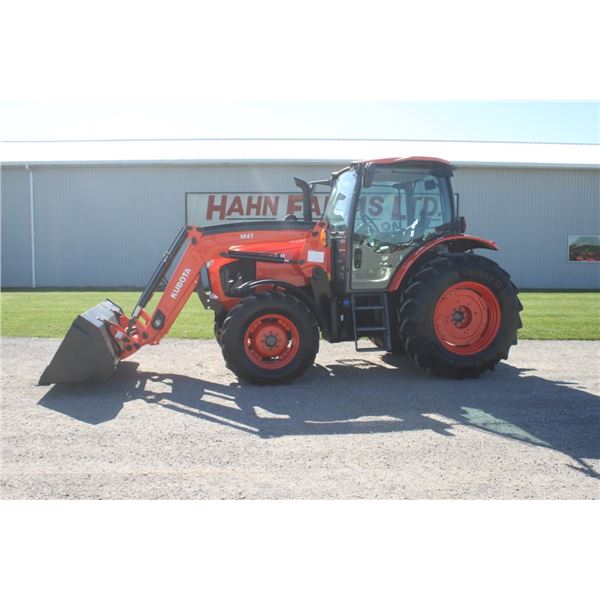 Kubota M6-101 4wd tractor, cab, New M47 SL loader