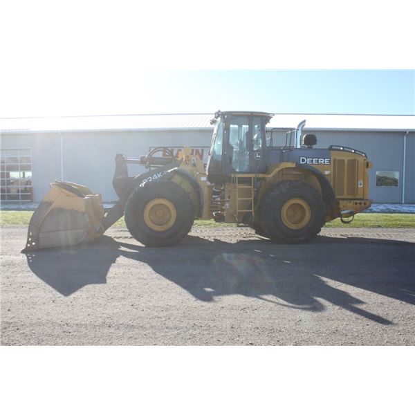 2017 JD 824K II wheel loader, cab, air