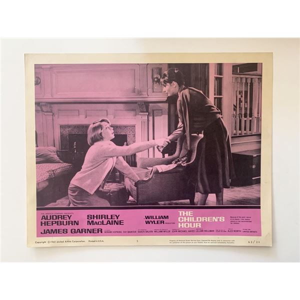 The Children's Hour original 1962 vintage lobby card