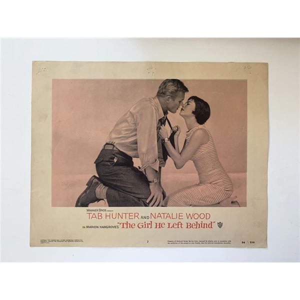 The Girl He Left Behind  original 1956 vintage lobby card