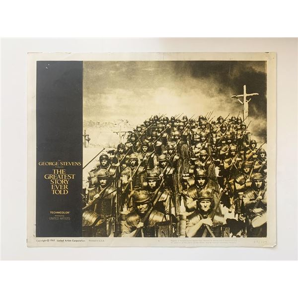 The Greatest Story Ever Told original 1965 vintage lobby card