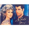 Image 1 : Grease Olivia Newton-John and John Travolta facsimile signed  movie photo