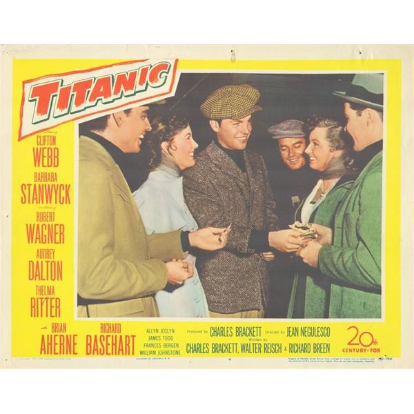Titanic 1953  original vintage lobby card