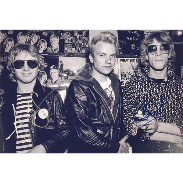 The Police facsimile signed photo