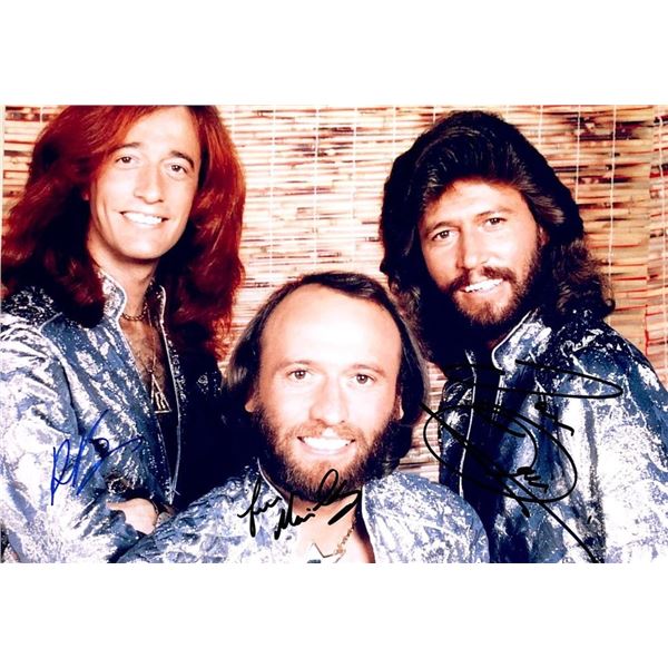 The Bee Gees facsimile signed photo