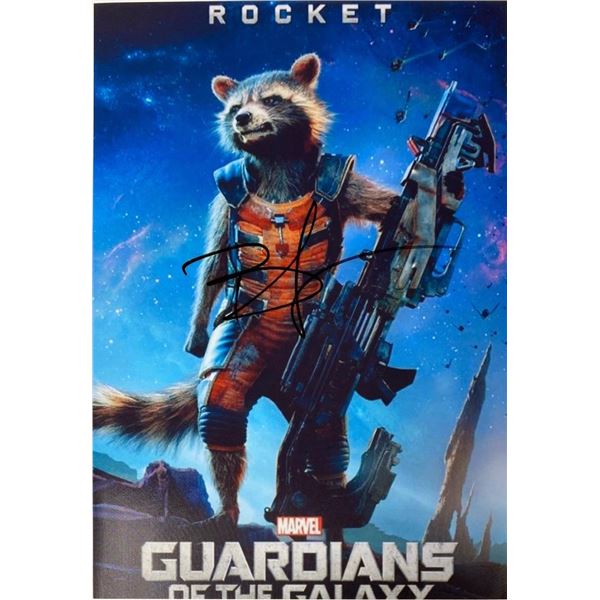 Guardians of the Galaxy Bradley Cooper facsimile signed  movie photo