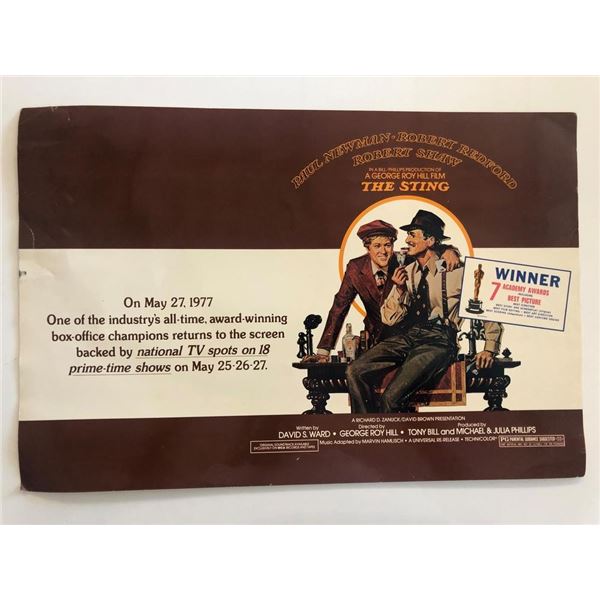 The Sting Original R-1977 Vintage Mini Movie Poster