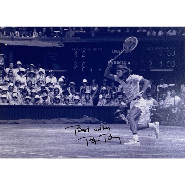 US Open Champ Bjorn Borg facsimile signed  photo