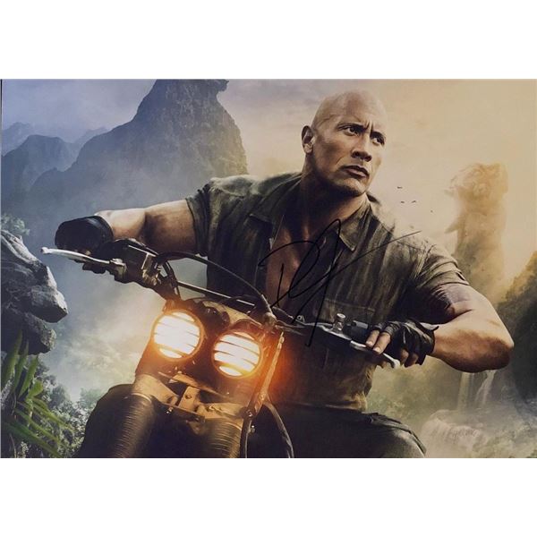 Jumanji: Welcome to the Jungle Dwayne Johnson facsimile signed  movie photo