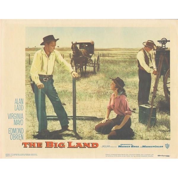 The Big Land 1957 original vintage lobby card