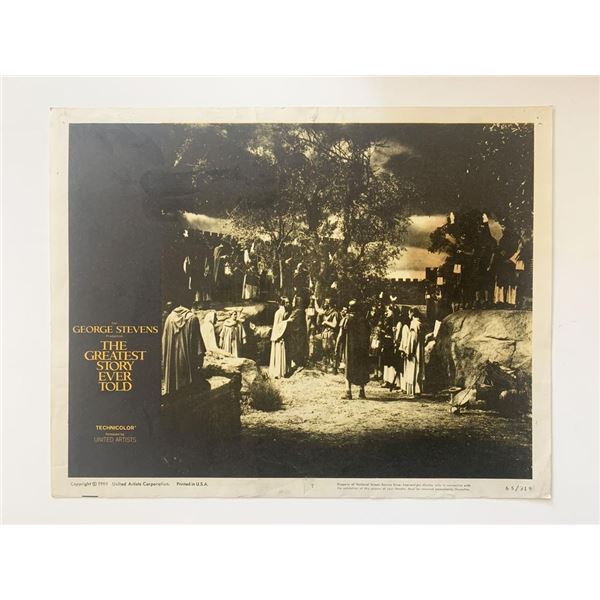 The Greatest Story Ever Told original 1965 vintage lobby card