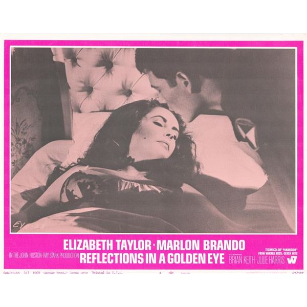 Reflections in a Golden Eye 1967 original vintage lobby card