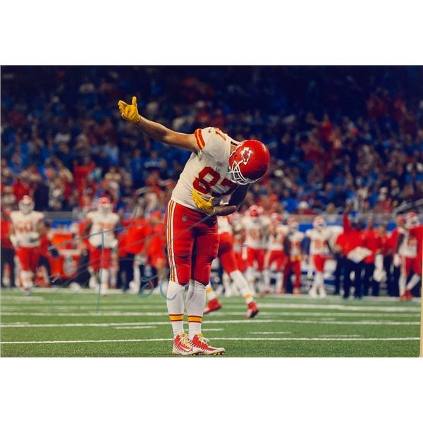 Kansas City Chiefs Travis Kelce facsimile signed  photo