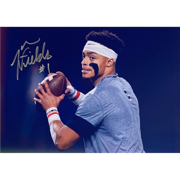 Ohio State Buckeyes Justin Fields facsimile signed  photo