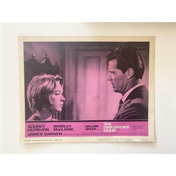 The Children's Hour original 1962 vintage lobby card