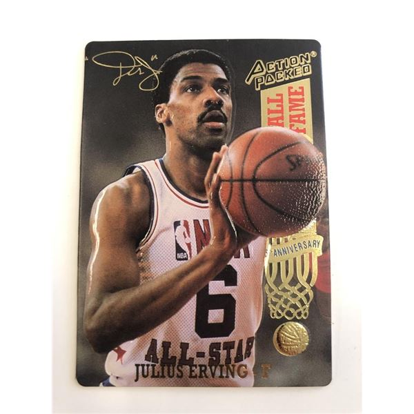Julius Erving Hall of Fame Basketball Card 25th Anniversary