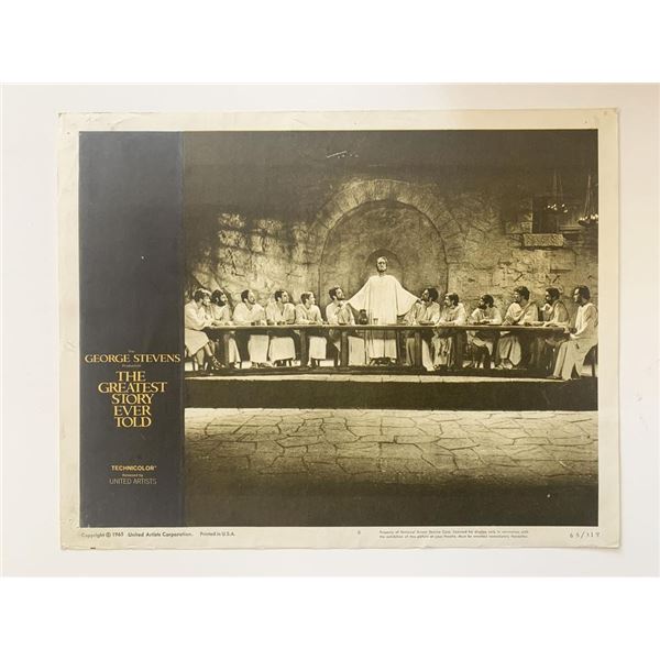 The Greatest Story Ever Told original 1965 vintage lobby card