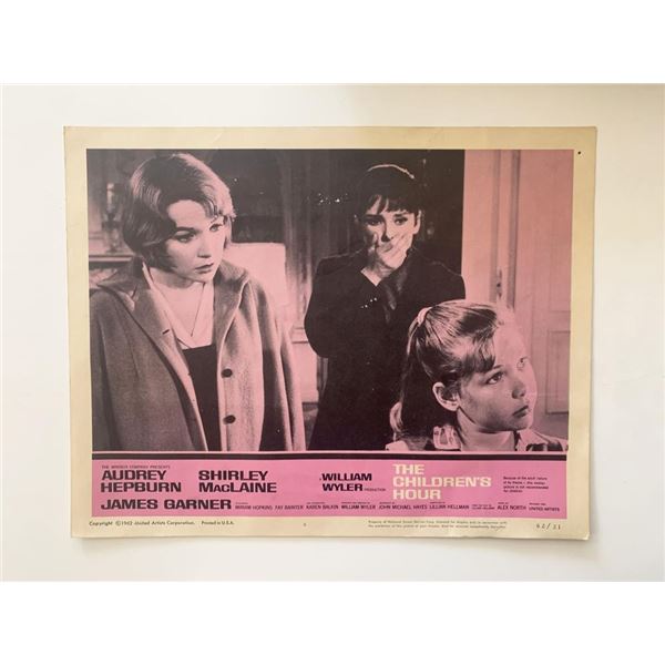 The Children's Hour original 1962 vintage lobby card