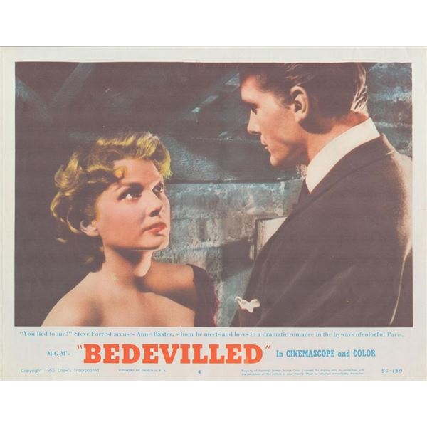 Bedevilled 1955 original vintage lobby card