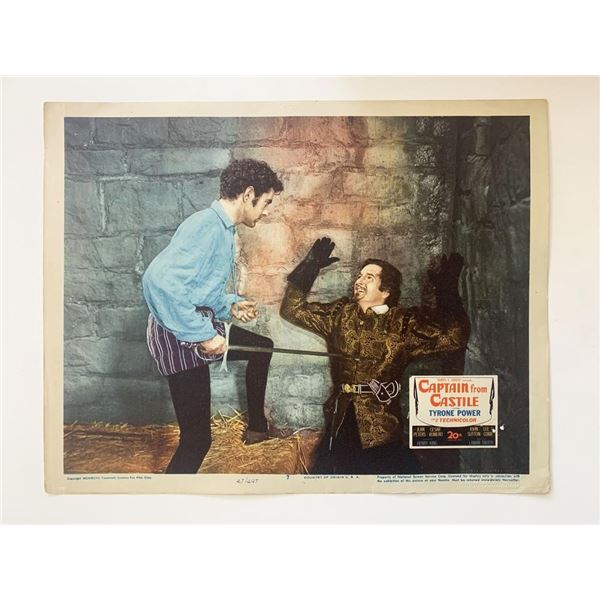 Captain from Castile original 1947 vintage lobby card