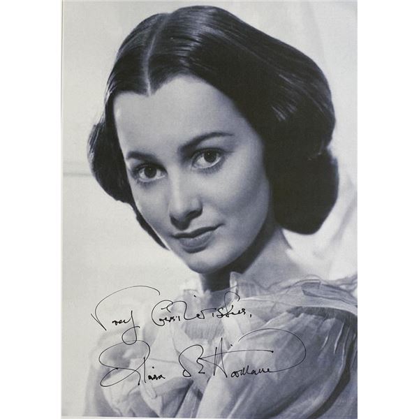 Olivia Mary de Havilland facsimile signed  photo