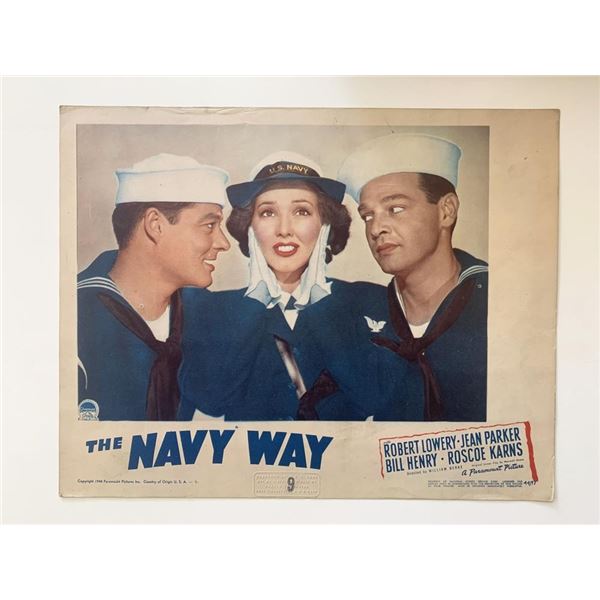 The Navy Way original 1954 vintage lobby card