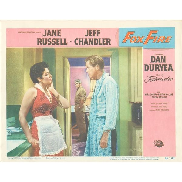 Foxfire 1955 original vintage lobby card