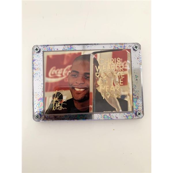 Chris Webber Rookie of the Year 1994 Facsimile Signed Framed Basketball Card